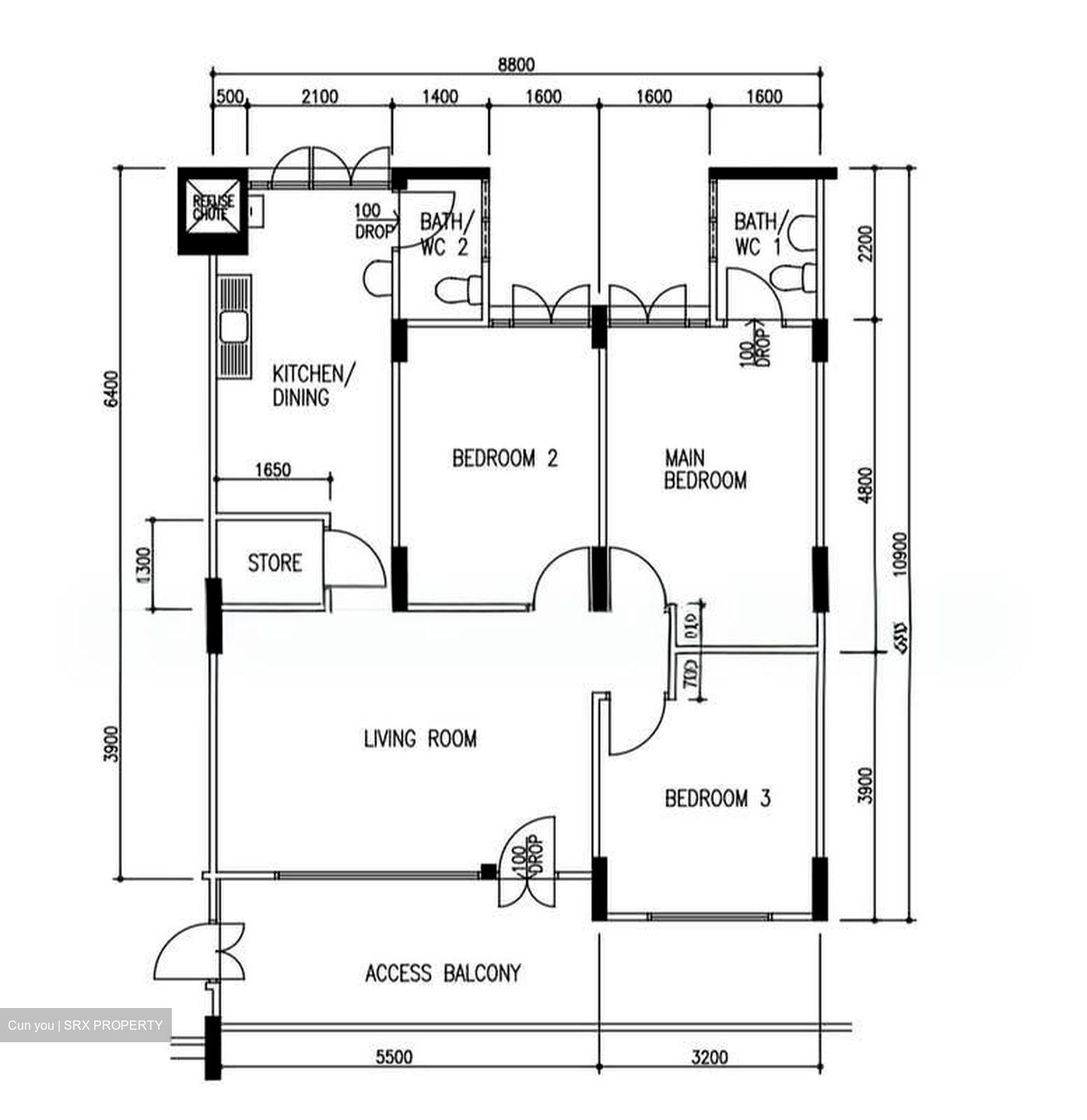 Blk 48 Lengkok Bahru (Bukit Merah), HDB 4 Rooms #573186551